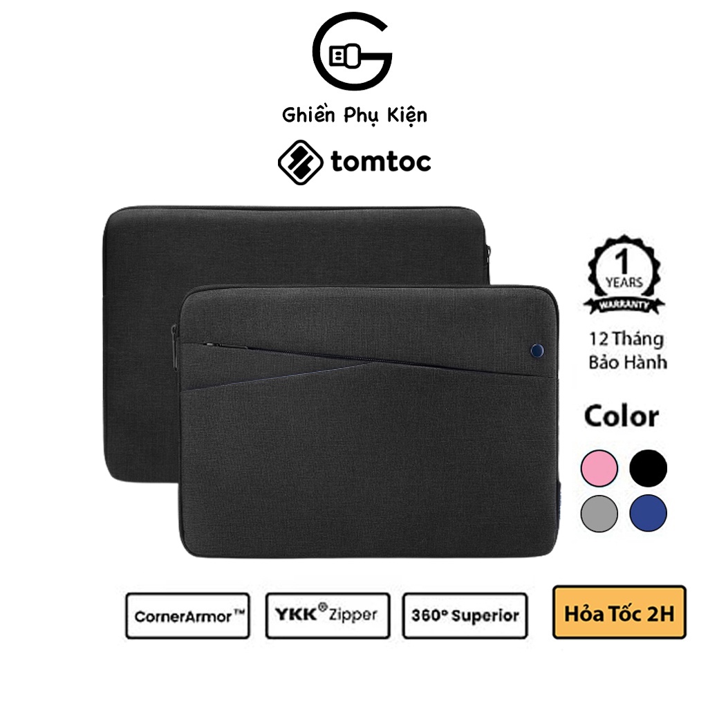 Túi Chống Sốc Tomtoc USA Macbook Air/Retina 13/14inch - Hàng Chính Hãng