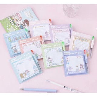 GIẤY NOTE GHI CHÚ + VIẾT  (7,5 x 7,5 cm)