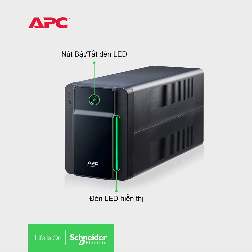 Bộ lưu điện APC by Schneider Electric UPS 900VA 230V & ổn áp BVX900LI-MS