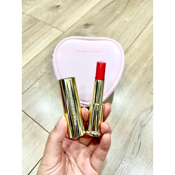 Set son dưỡng môi Whoo Glow Lip Balm đỏ tặng ví da hình trái tim