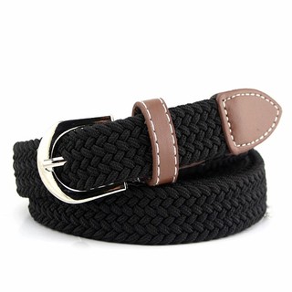 Thắt lưng nữ vải dù co giãn bản nhỏ 2,5cm - Nhóm màu trơn