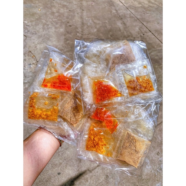 ( 5 Bịch ) Bánh Tráng Dẻo Sợi Sate Muối Tỏi
