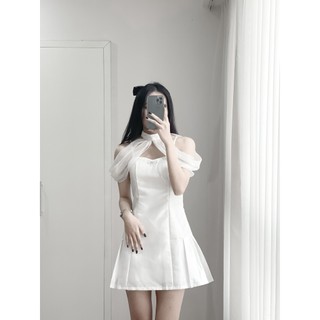 |The Berry Closet| Váy Đính Đá Kèm Voan Tiểu Thư