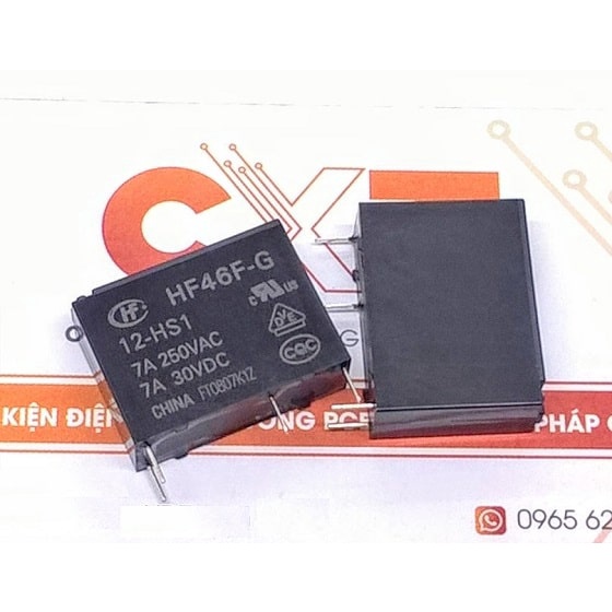 HongFa Relay 7A 12V 5V 24V  HF46F-G/12-HS1