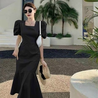 Đầm váy freesize đuôi cá form dài 2 màu