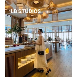 Set váy cổ sơ mi sát nách LB