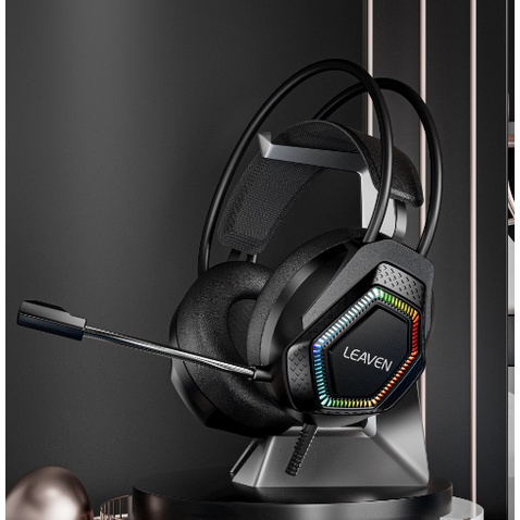Tai Nghe Gaming LEAVEN G70 Led RGB Âm Thanh 7.1 Bass Cực Căng Âm Thanh Vòm