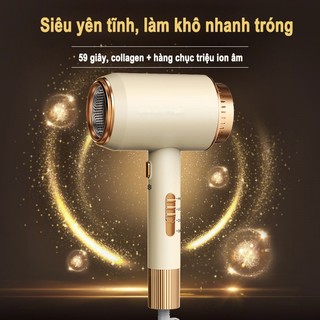 Máy Sấy Tóc Cao Cấp Không Làm Hư Tóc, Máy Sấy Tóc Công Suất Lớn Tạo Kiểu Làm khô nhanh công suất cao, Công nghệ ion âm b