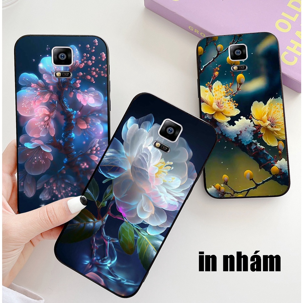 Ốp lưng Samsung note 4 / ss note 5 / ss note 7 in nhám hình hoa cỏ