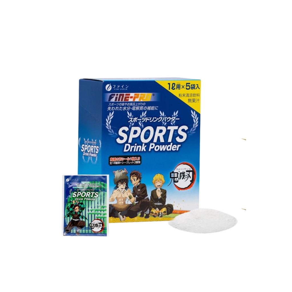 Bột pha nước điện giải FINE JAPAN JP Sports Drink Powder bù nước, chất điện giải & tăng cường sinh lực (7/2023)
