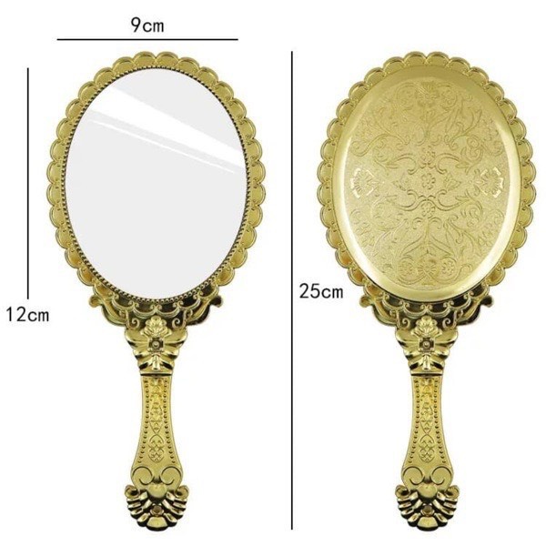 Gương hoàng cung soi mi cầm tay