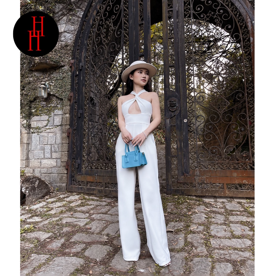 Đồ bay jumpsuits dài màu trắng HS145 Hỉn Hỉn Store