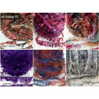 100gr Len mi đại, mi 3D, mi bóng, mi dày dùng đan móc áo, váy