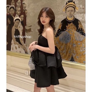 Váy đầm thiết kế 2 tầng xòe