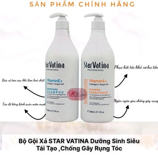 Cặp gội xả vatina dưỡng sinh phục hồi chống rụng dưỡng sinh 800ml