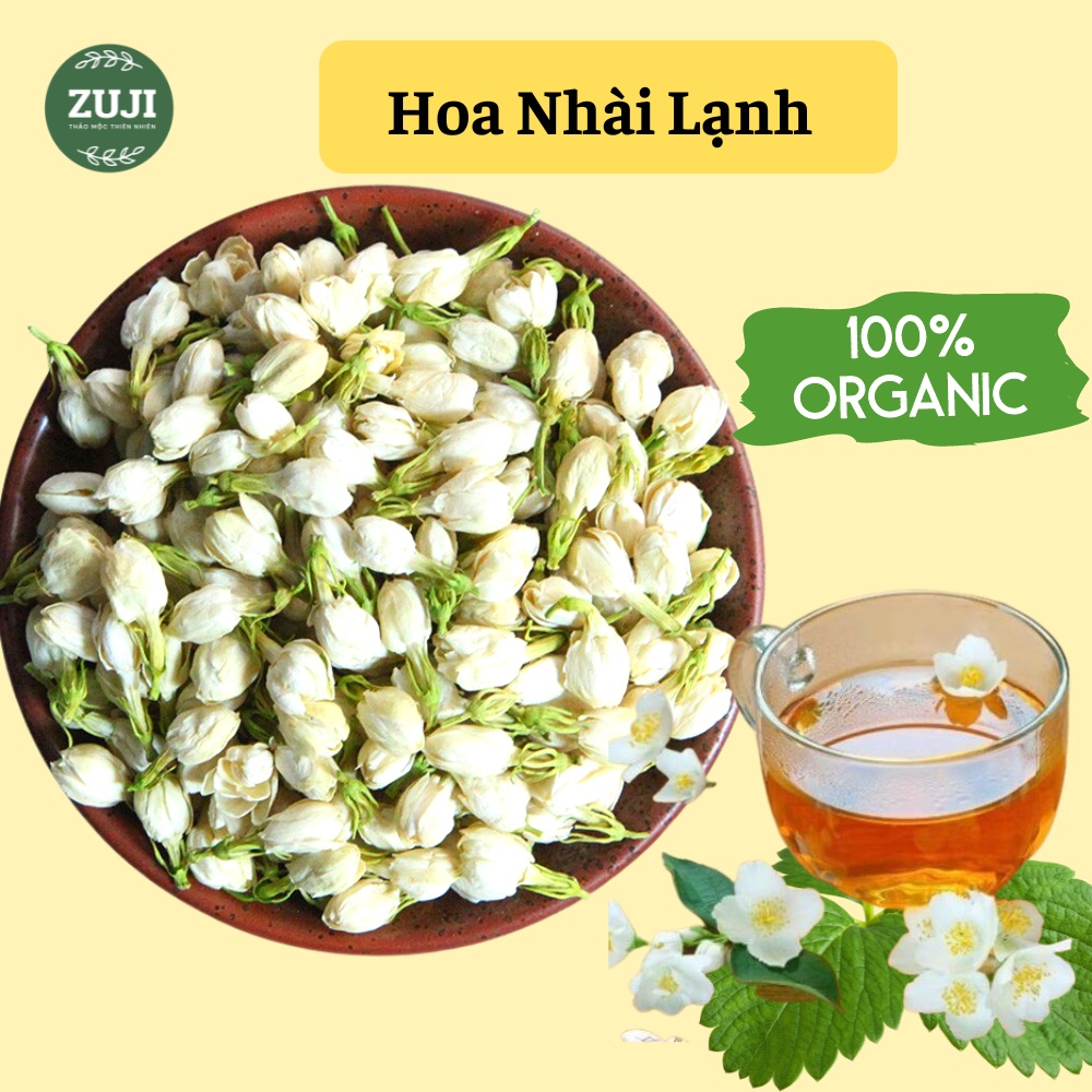 ✅[Hàng loại 1] 100g Hoa nhài sấy lạnh tự nhiên, nguyên bông, hoa trắng đẹp