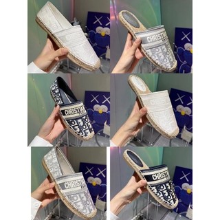 Giầy sục slipon d.o thêu đế cói