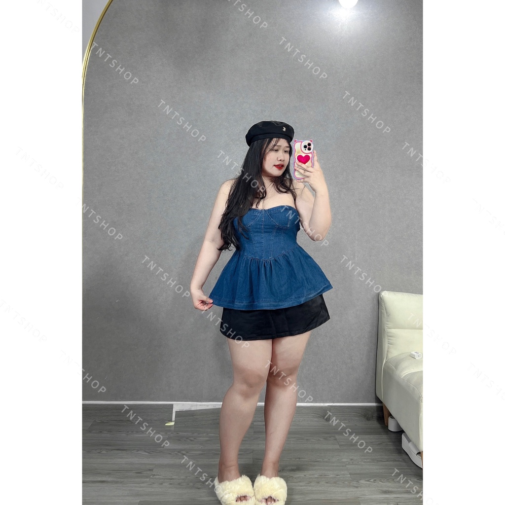 ÁO JEAN CÚP NGỰC [TNT SHOP BIGSIZE 60KG 90KG] | BigBuy360 - bigbuy360.vn