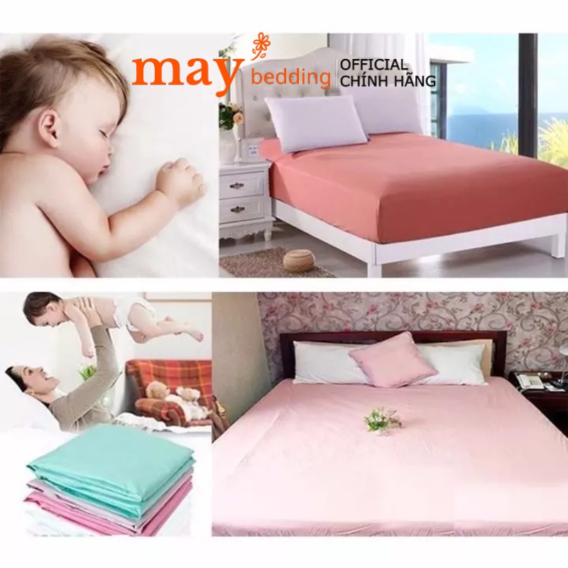 Ga chống thấm Maybedding - Drap trải giường bọc đệm chống thấm nước m2 m6 m8 2m2 (màu ngẫu nhiên)