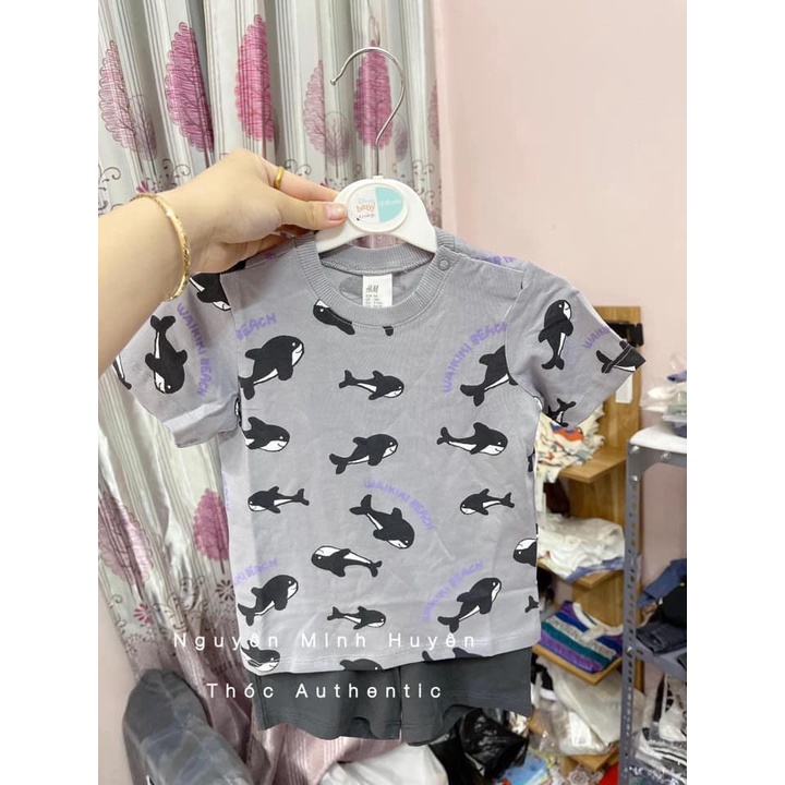 Sét bộ quần áo hè cộc tay cho bé trai HM US/UK/JP