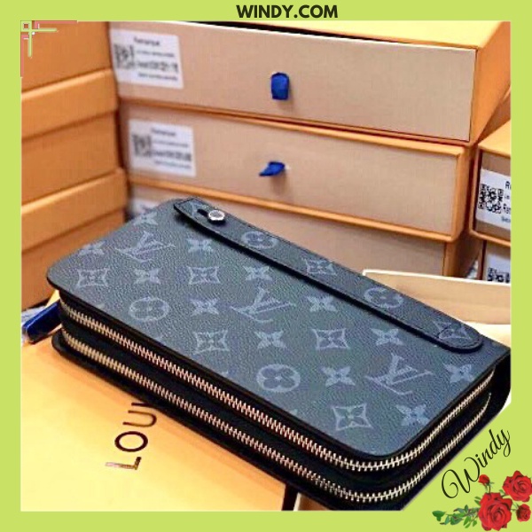 Ví Cầm Tay LV Nam Nữ Bản To Dáng Dài 2 Khóa Nhiều Ngăn Cao Cấp Fullbox WD5665