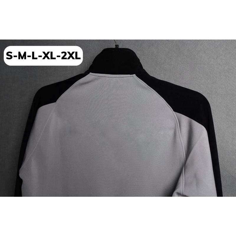 Áo Khoác Thun Lạnh Poly 2 Da Cao Cấp Chống Nắng Đen Xám Thể Thao Chất Vải Mịn Thoáng Khí Không Xù Lông Áo Khoác Thu Đông