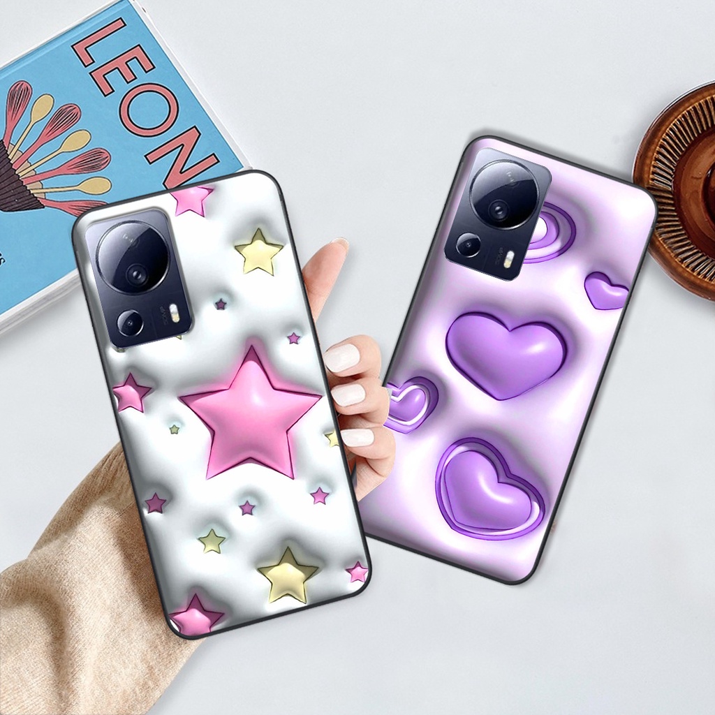 Ốp Xiaomi Civi 2 5G in phẳng hiệu ứng 3D giả nổi siêu thật, cực xinh, cá tính