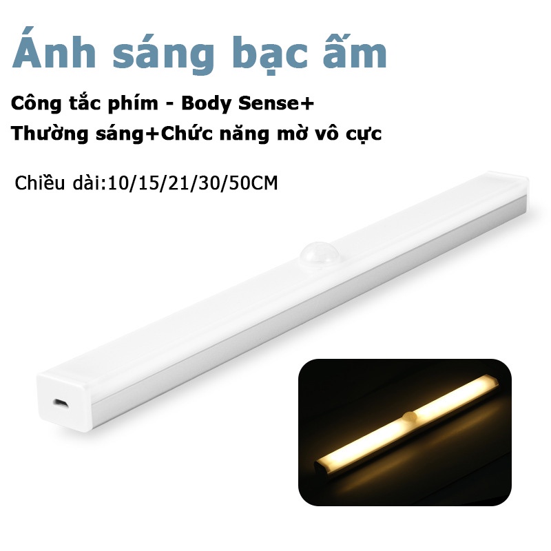 Đèn Cảm Biến, Đèn LED Cảm Biến Không Dây Thông Minh - Lắp Cầu Thang, Toilet, Tủ Quần Áo