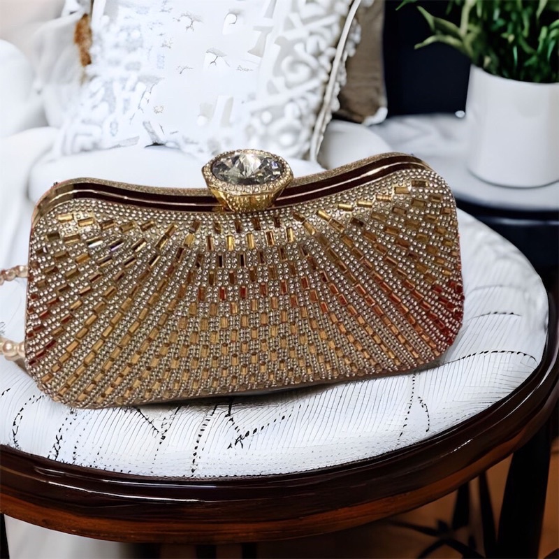 Bóp Đầm Đeo Vai Kết Hạt Thủ Công Hàng Cao Cấp Có Quai{ Nhận giao hoả tốc trong ngày khu vực tphcm}