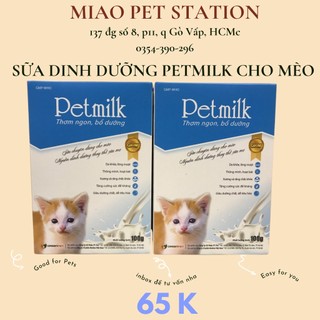 Sữa dinh dưỡng cho mèo PetMilk 100gr | sữa bột cho mèo con
