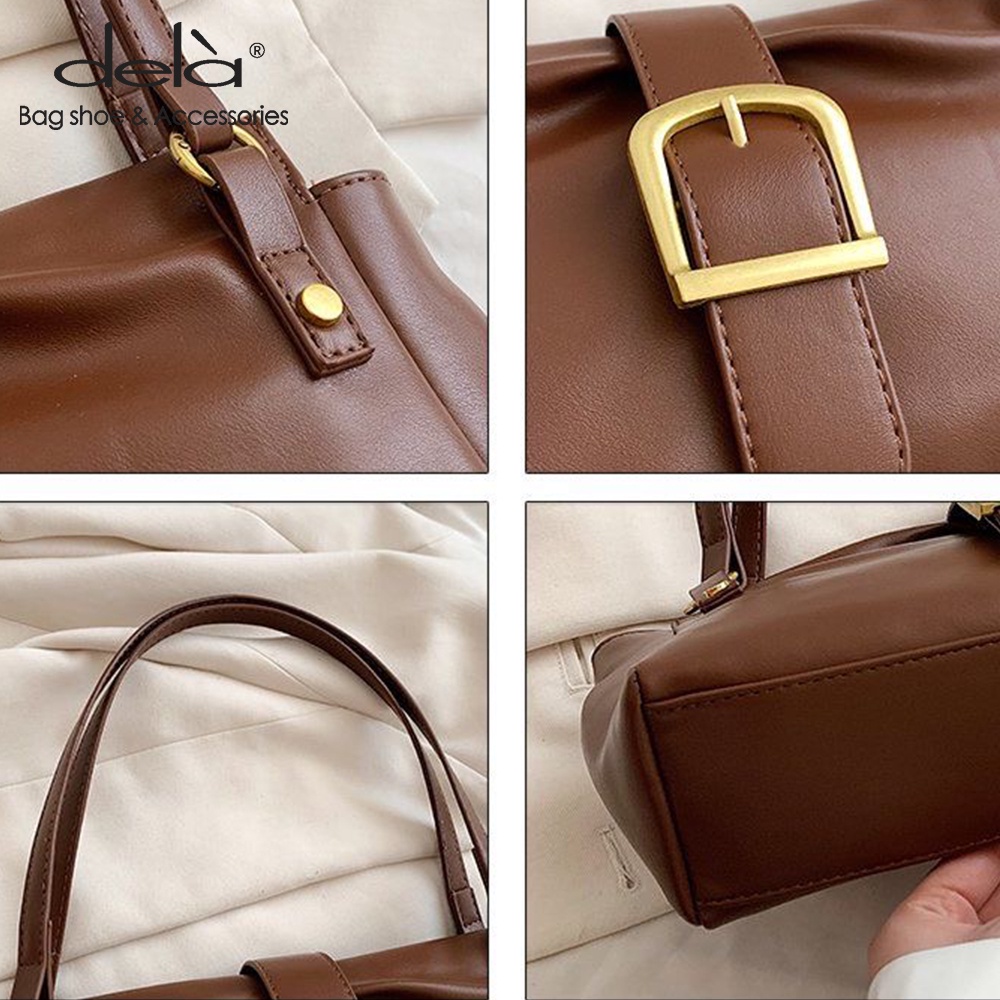 Dela 2023 Túi Đeo Vai Bằng Da Mềm Sức Chứa Lớn Hợp Thời Trang Cho Nữ