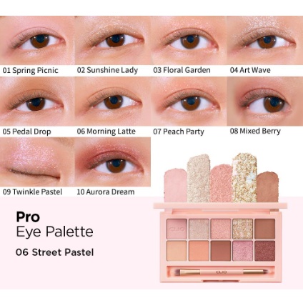 Bảng Phấn Mắt 10 Màu CLIO Pro Eye Palette 0.6G*10