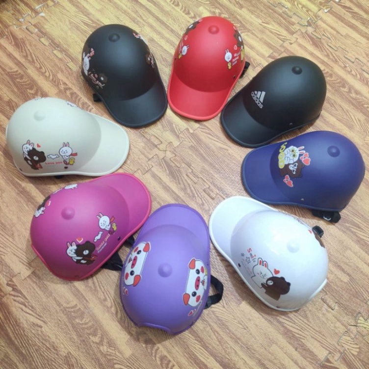 Mũ bảo hiểm lưỡi trai nữ