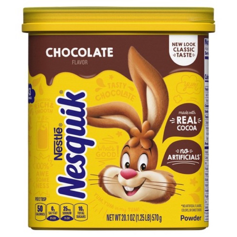Bột cacao Nestle Nesquik size TRUNG 570g (có bao bì mới & cũ)