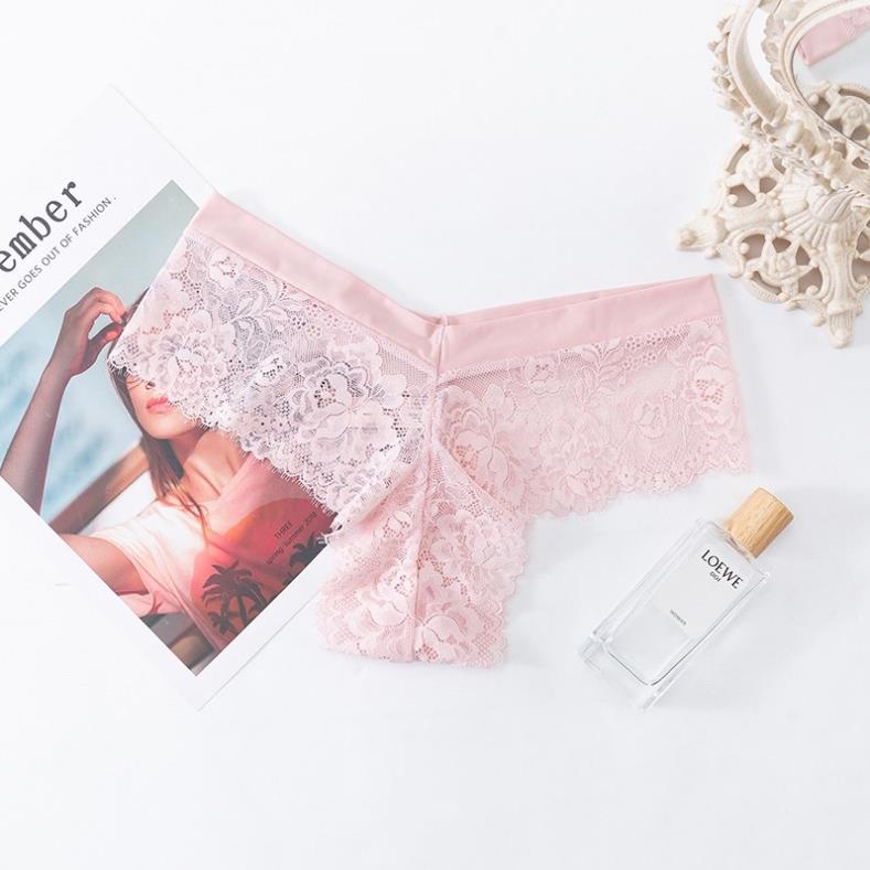 Quần Lót Nữ Ren Hoa Lọt Khe Sexy Gợi Cảm Ôm Dáng Tạo Đường Cong Quyến Rũ Softie 8047