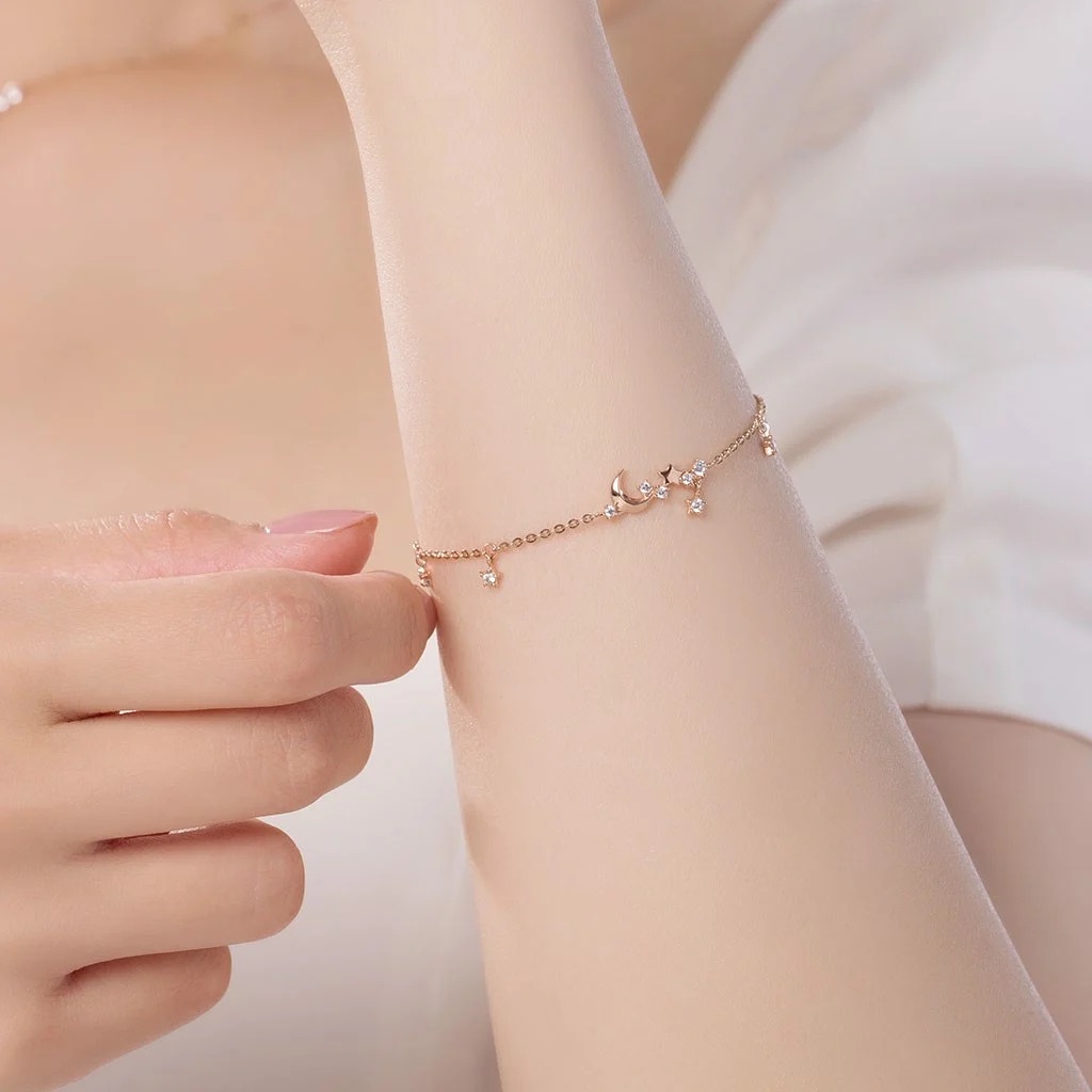 Lắc tay vàng 14k LPTB312 Huy Thanh Jewelry