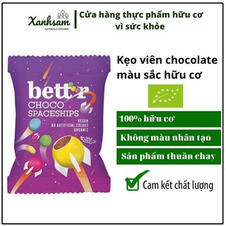 Kẹo viên chocolate màu sắc hữu cơ 70g Bett'r - Xanhsam Organic