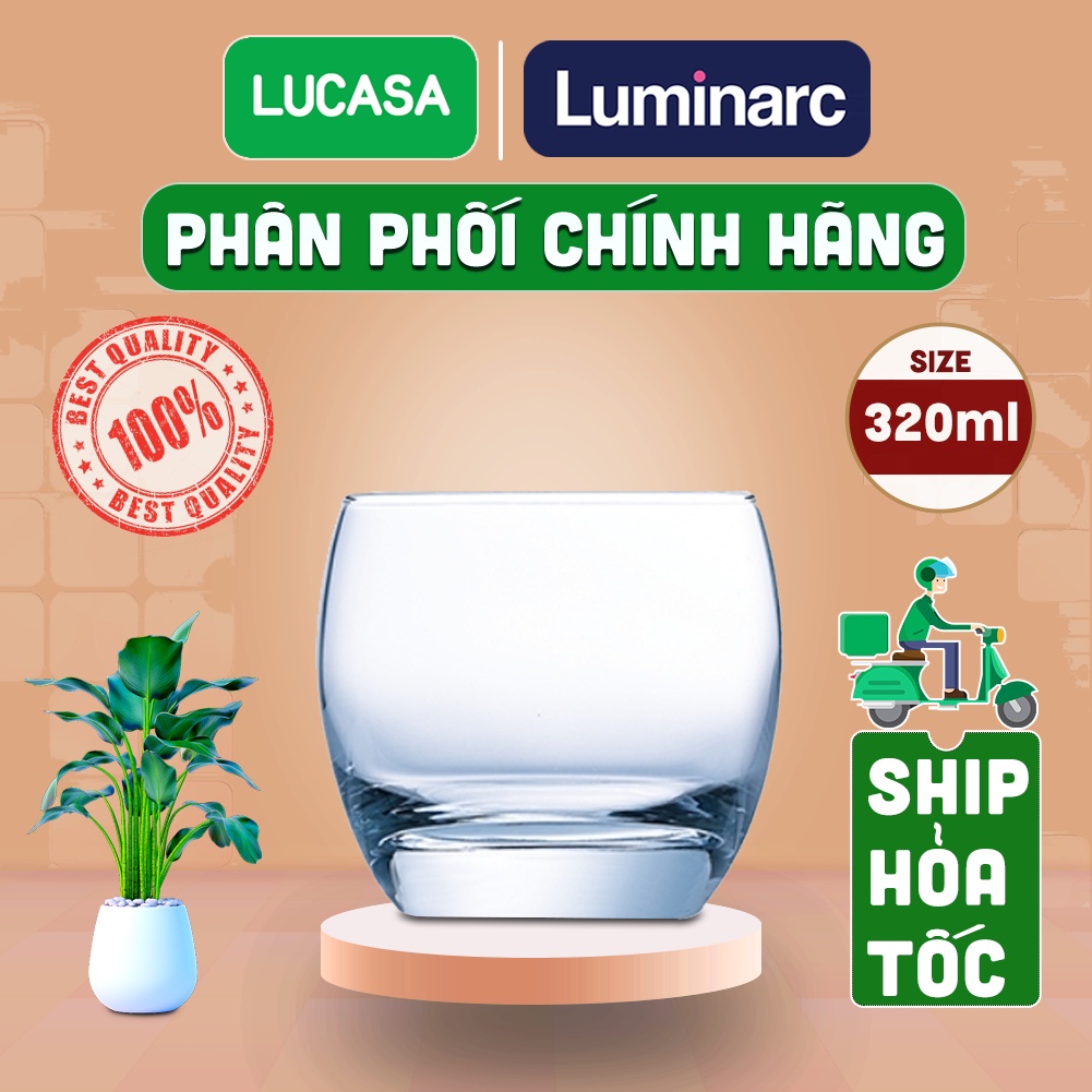 Ly Thủy Tinh Luminarc Salto 320ml - Loại Thấp L2562 | Phân Phối Chính Hãng