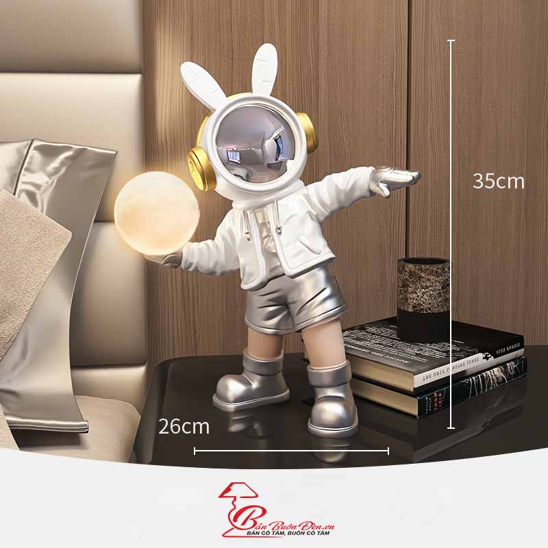 Đèn Phi Hành Gia Tai Thỏ Decor Phòng Khách Phòng Ngủ Đèn Trang Trí Giá Buôn Bảo Hành 12 Tháng