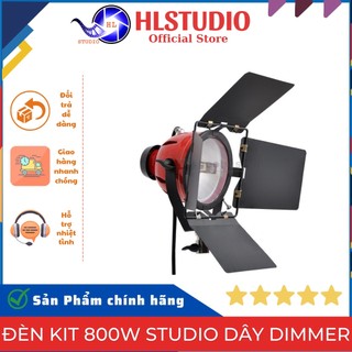 Đèn kit 800w studio dây dimmer 3m, kích thước nhỏ gọn, chất liệu hợp kim nhôm HL Studio