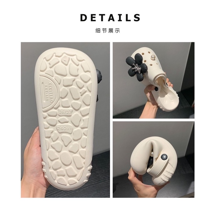 Bộ crocs hoa rời .gắn dép crocs