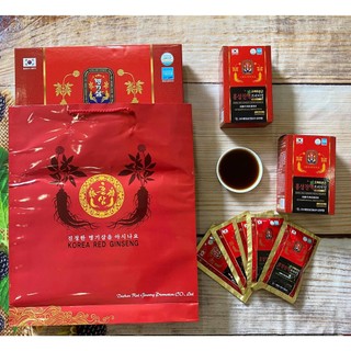 Nước uống hồng sâm Hàn Quốc thượng hạng 6 năm tuổi - nước sâm gói bồi bổ sức khỏe hộp 30 gói x 70ml