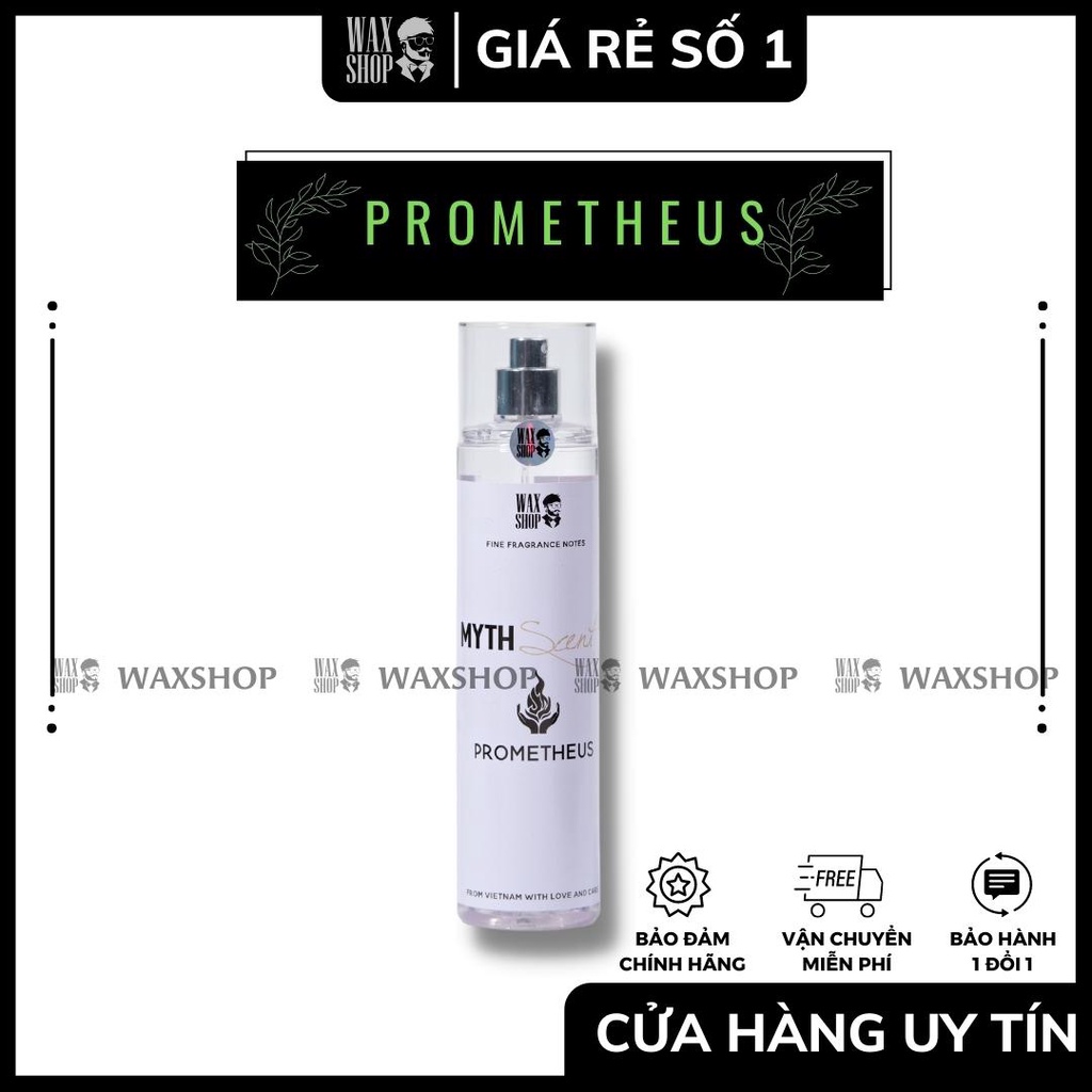 Xịt Thơm Body Mist Promethus- Myth Scent Cho Nam ⚡Siêu Thơm⚡ Giữ Mùi 12H, Chính Hãng, Nam Tính, Nước Hoa Giá Rẻ-Waxshop.