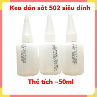 Keo 502 thể tích 50ml, Keo dán sắt siêu dính đa năng tiện lợi dễ sử dụng