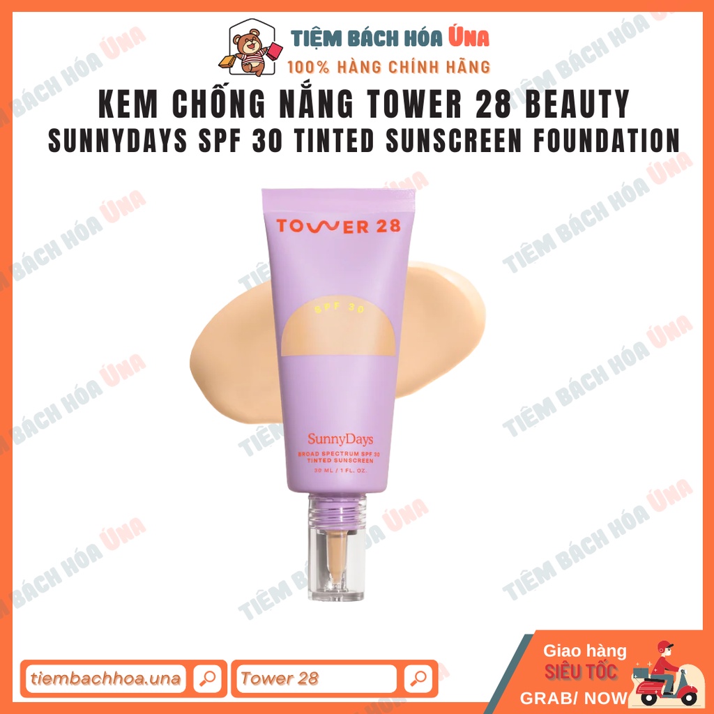 Kem chống nắng Tower 28 Sunnydays SPF 30 Tinted Suncreen - Tiệm bách hóa Ú na