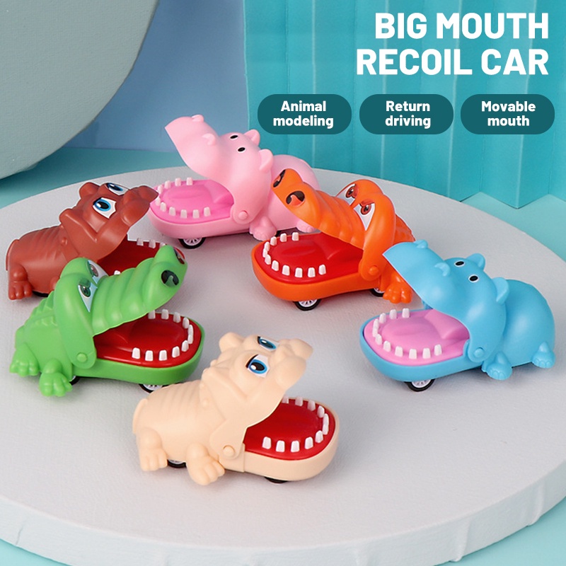 Đồ chơi SEA SUN TOYS kiểu cá sấu/ hà mã cắn ngón tay hoạt hình mini vui nhộn dành cho bé