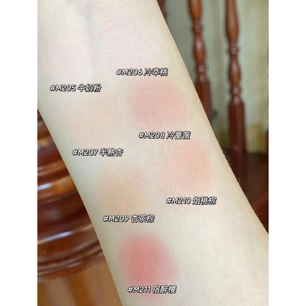 JOOCYEE Phấn Má Hồng Enzyme 3D Độ Bóng Cao Tông Nude Tự Nhiên Trong Suốt