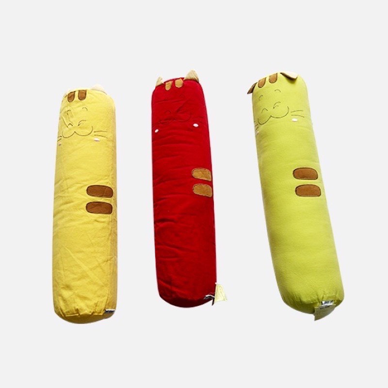 Gối ôm trẻ em hình thú vải Cotton 100% khoá kéo, ruột bông gòn dày dặn PETSHOP dài từ 55cm-71cm nhiều mẫu