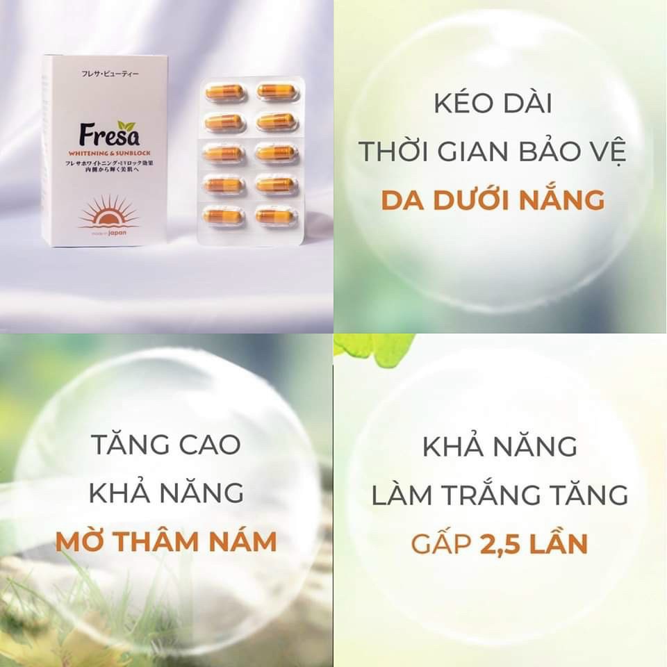 Viên uống Fresa dưỡng da chống nắng nội sinh