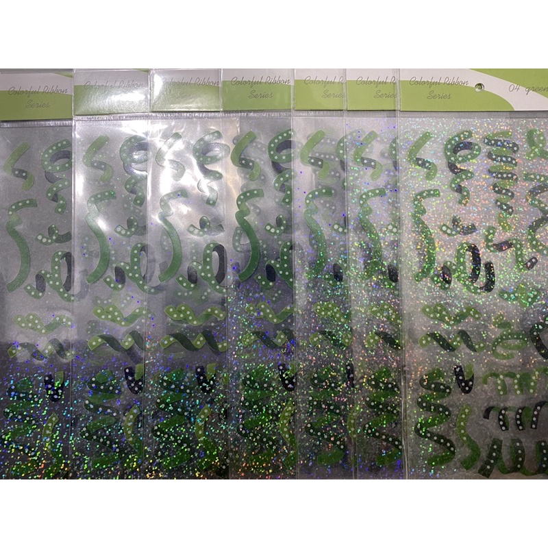 hình Dán Trang Trí Nhật Ký Họa Tiết Ruy Băng Nhiều Màu Bắt Mắt